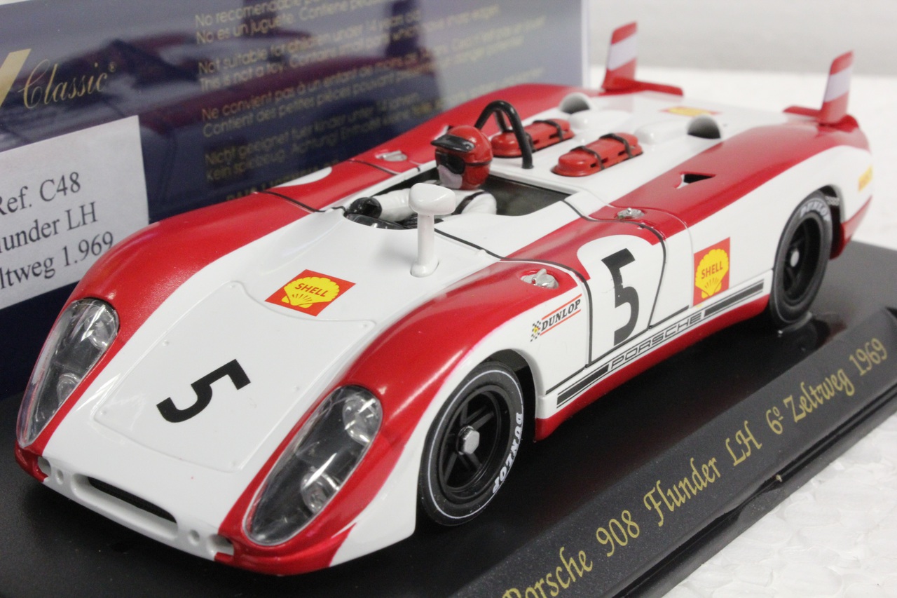 C48 Fly Porsche 908 Flunder LH 6th Zeltweg 1969 1:32 Slot