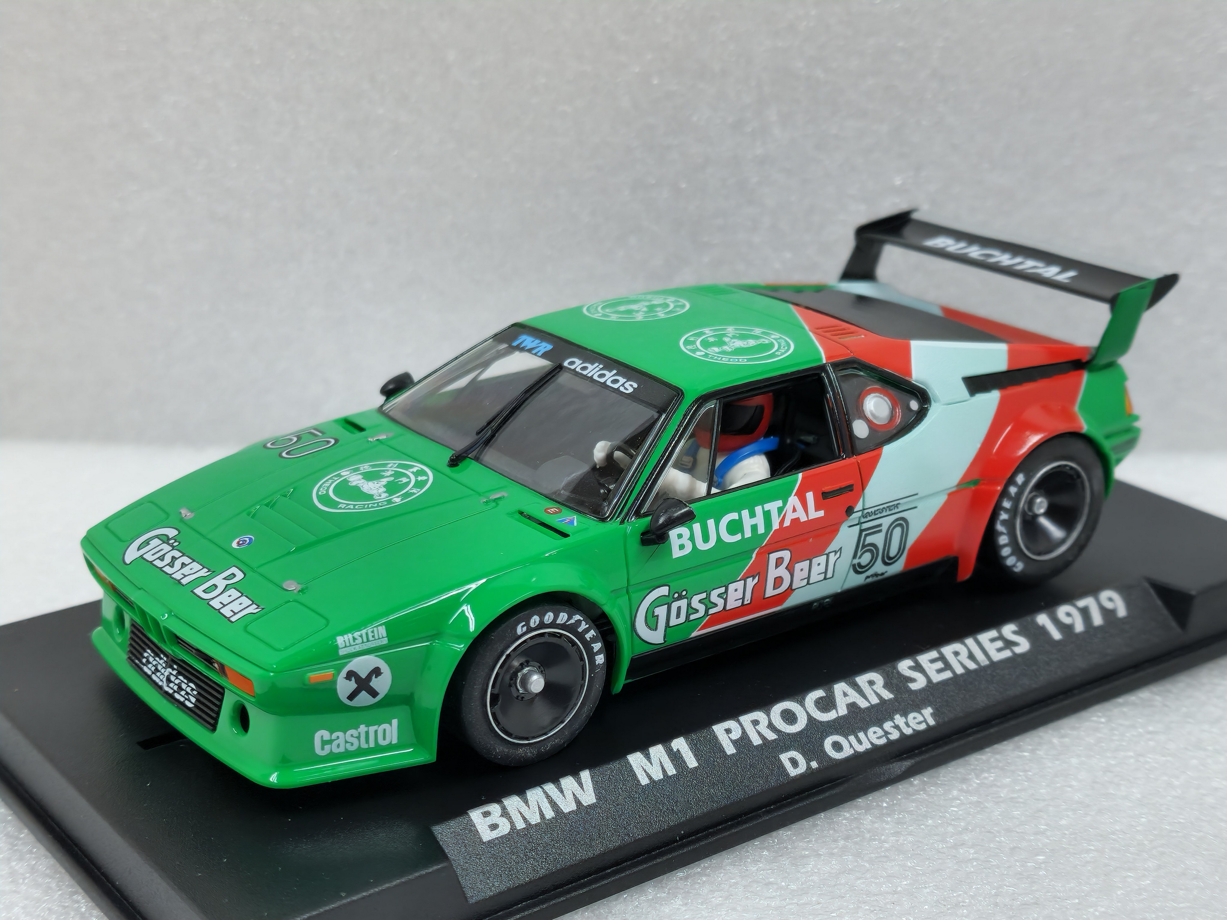 A2087 Fly BMW M1 Procar Series 1979 Gosser Beer, #50 1:32 Slot Car