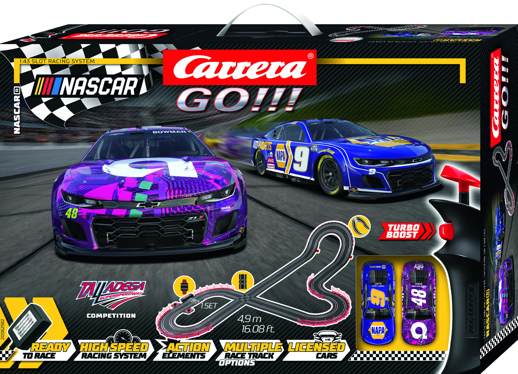 62582 Carrera GO!!! NASCAR Talladega Superspeedway Competition 1