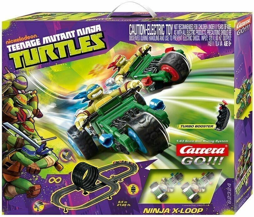 62324 Carrera GO!!! Ninja X-Loop Set 1:43 Slot Car Set - Great