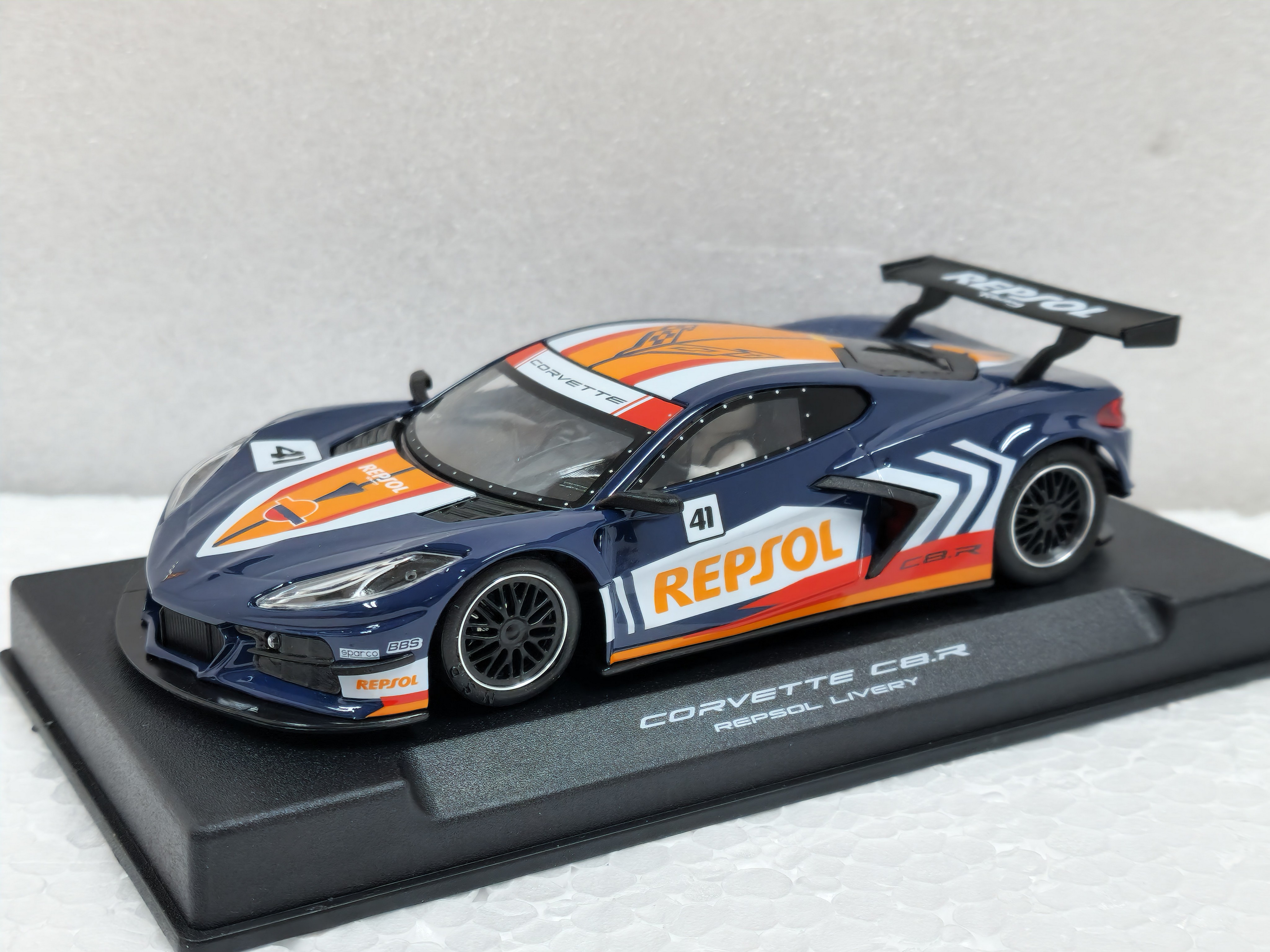 NSR Corvette C8 スロットカー1/32 CORVETTE C8.R - TEST CAR RED - NSR Slot Cars Professional 1/32