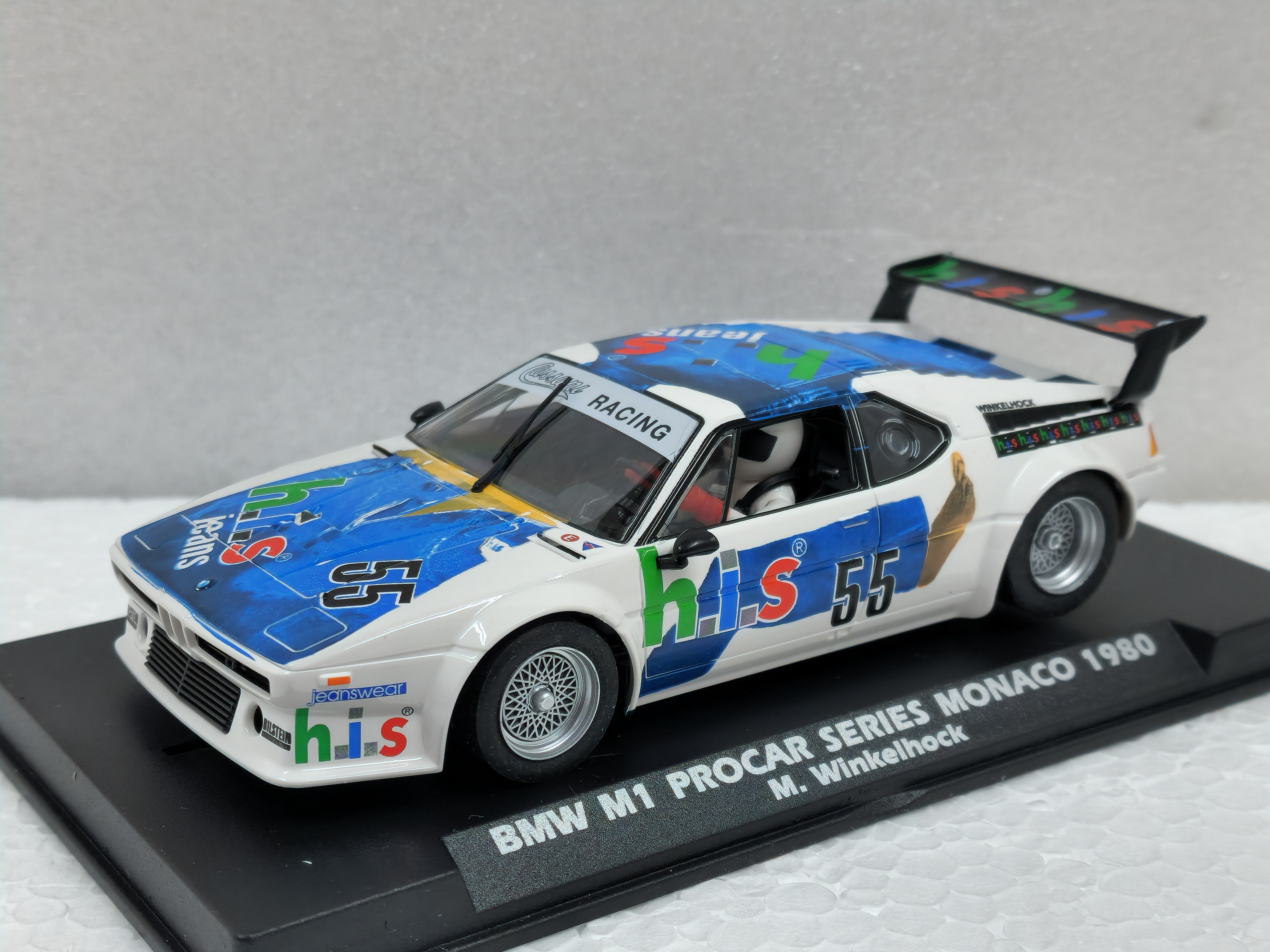BMW M1 PROCAR 1980 1/32 スロットカー FLY A2062-BMW Fly BMW M1 Procar Series Monaco 1980 H.I.S., #55 1