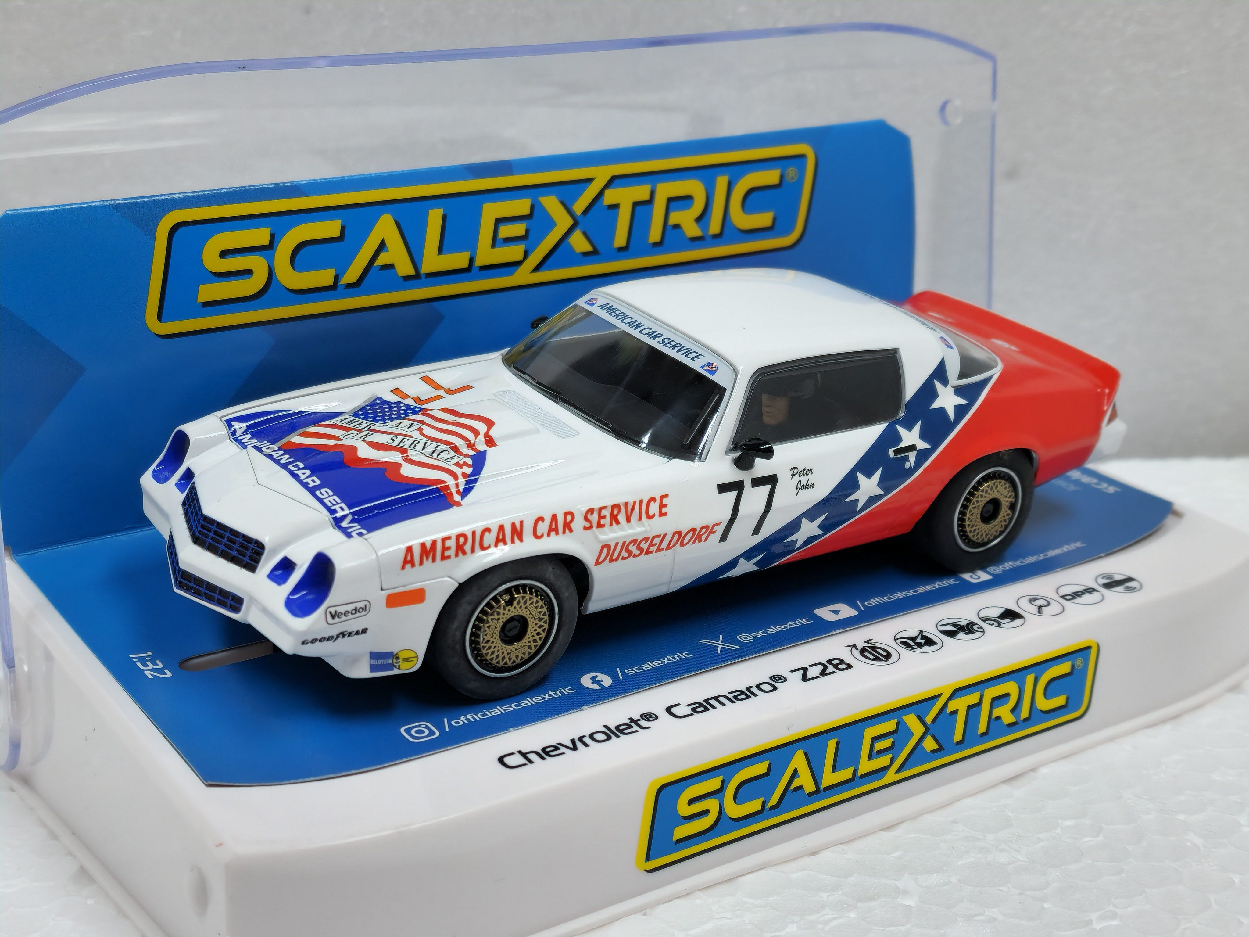 自動車 107 SCALEXTRIC CHEVROLET CAMARO #78 Scalextric Chevrolet Camaro Z/28 - 1980 Spa 24hrs 1/32 Slot Car