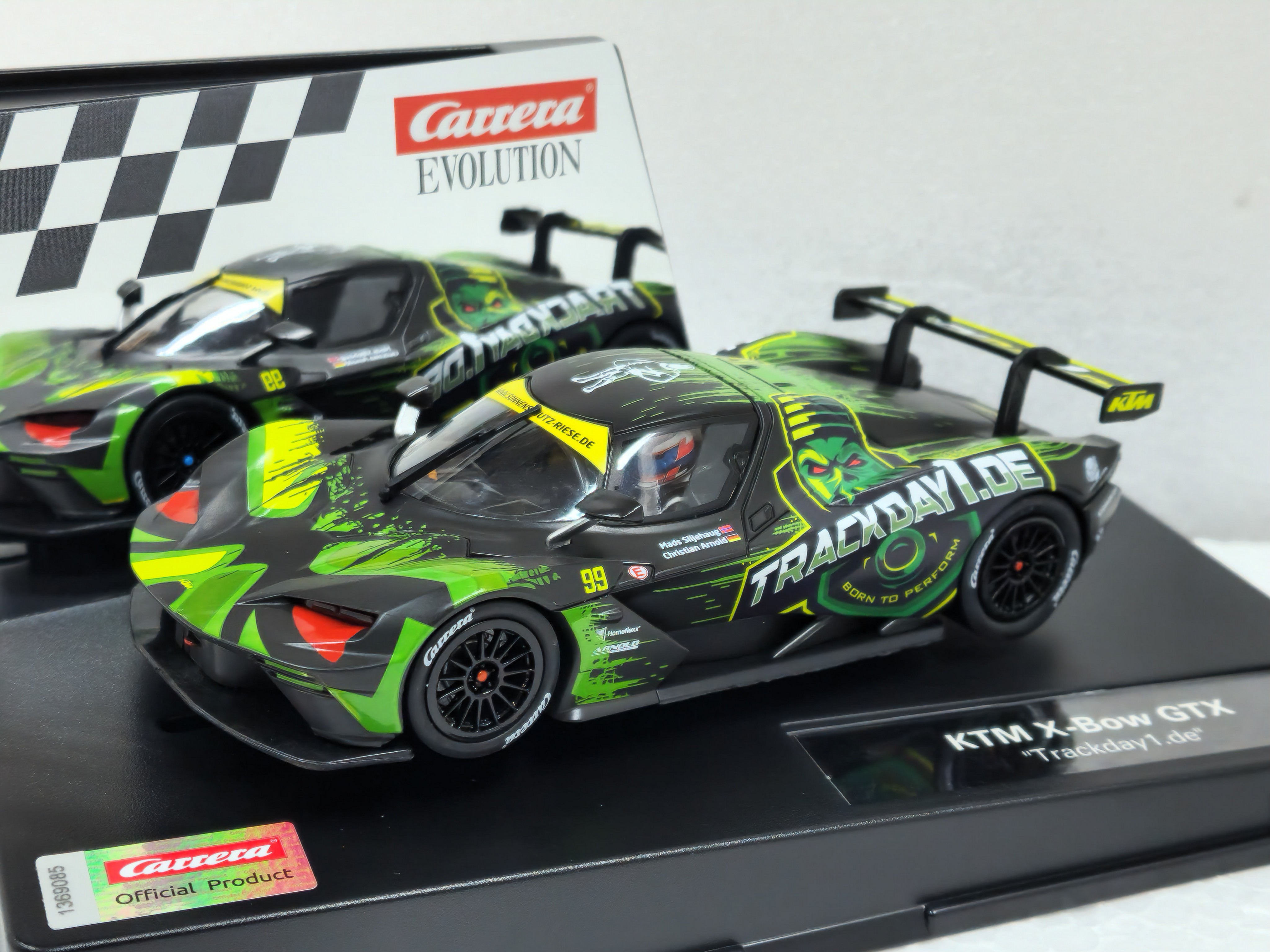 27778 Carrera Evolution KTM X-BOW GTX Trackday1.de, #99 1:32 Slot