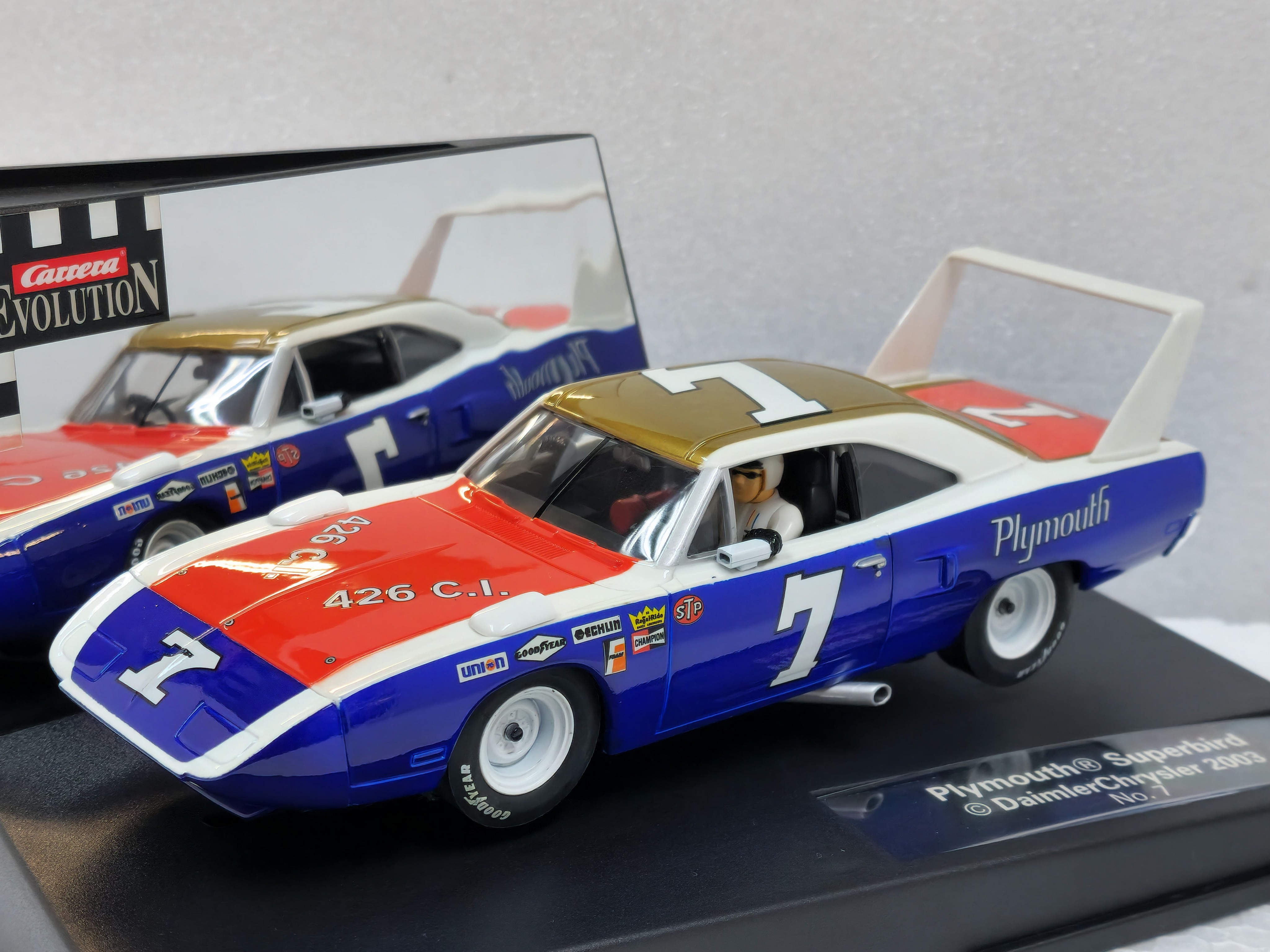 25719 Carrera Evolution Plymouth Superbird, #7 1:32 Slot Car