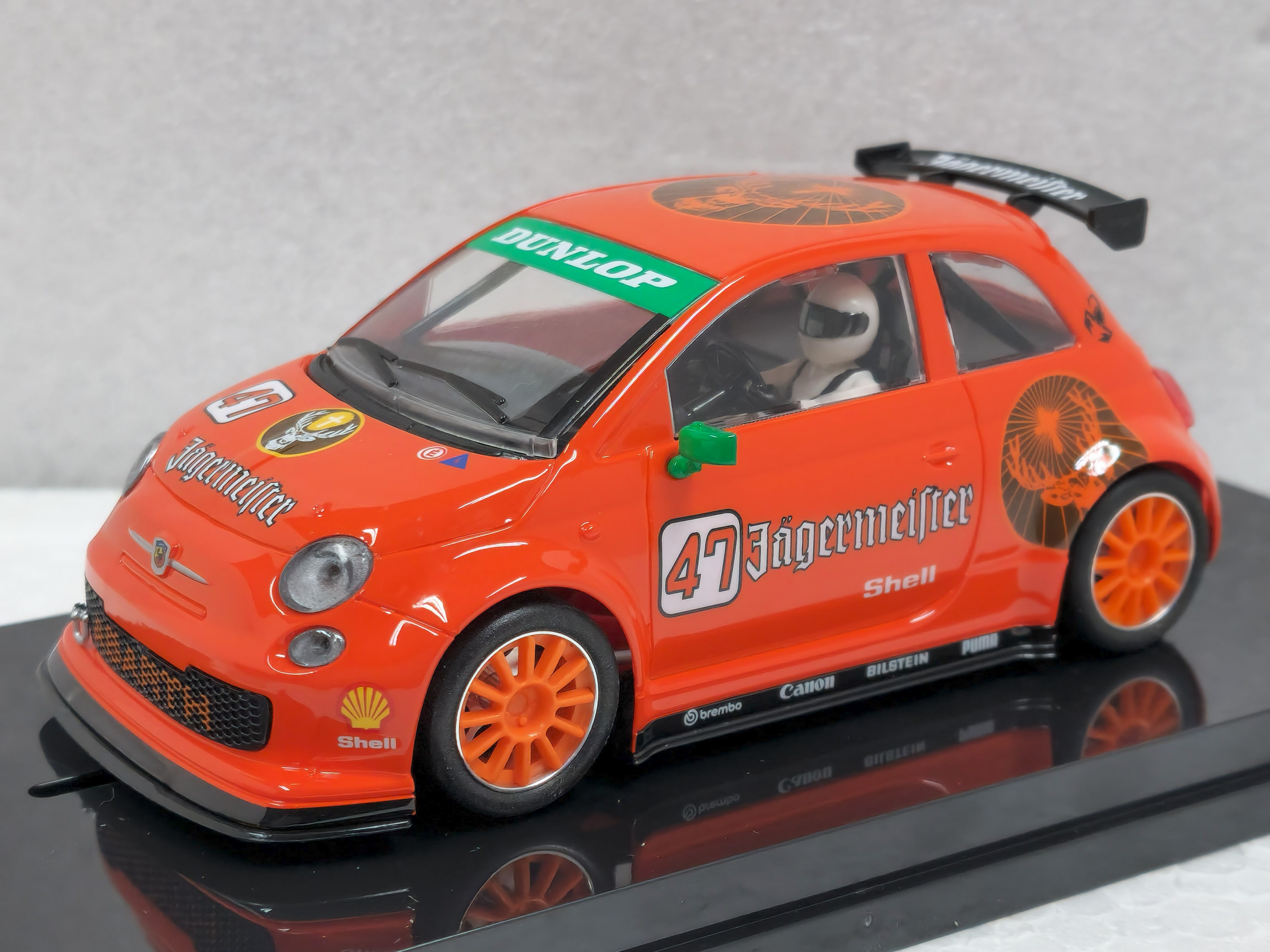 0547SW NSR Fiat Abarth 500 Jagermeister Orange/Green Livery, #47 1