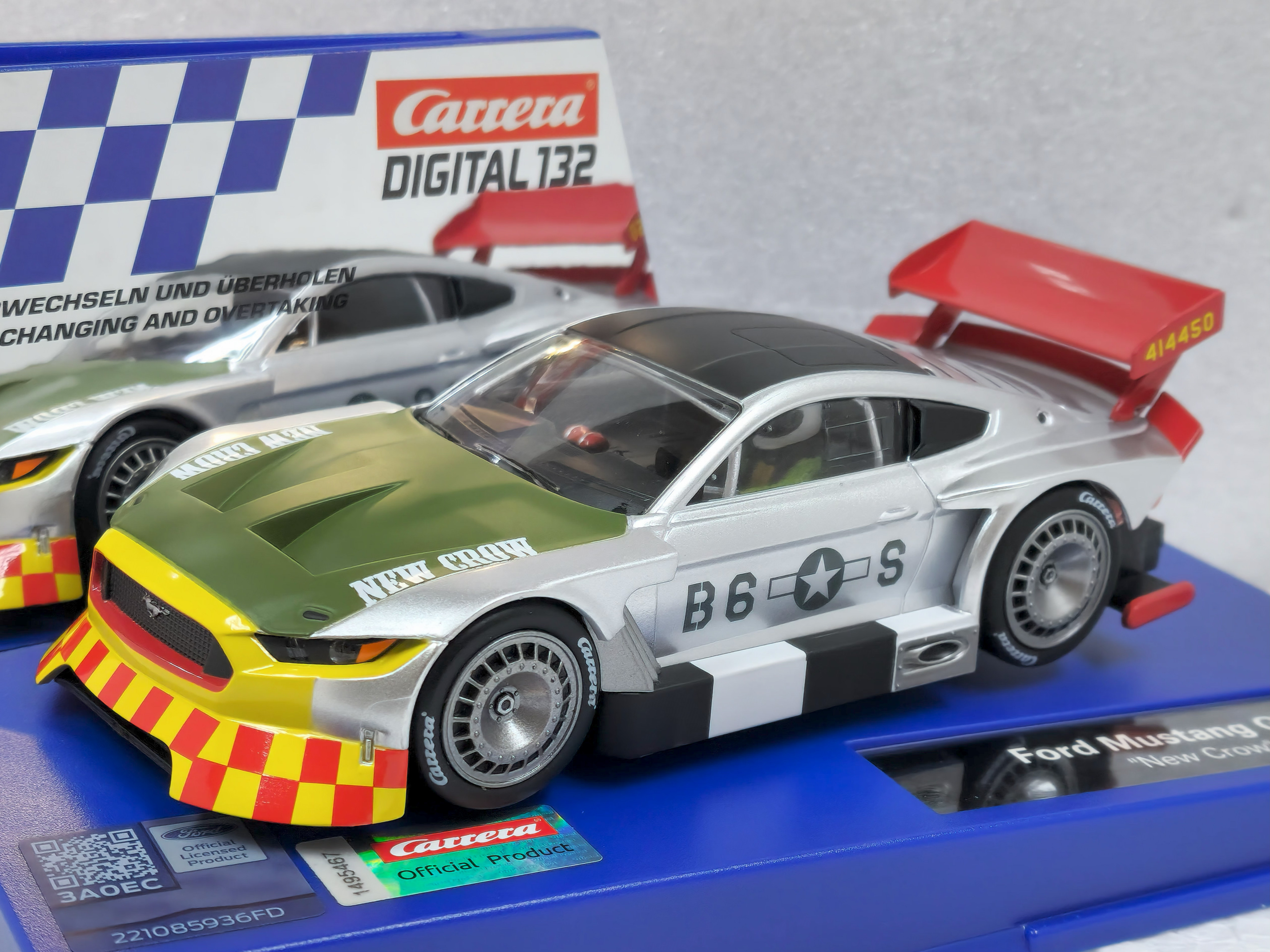 32066 Carrera Digital 132 Ford Mustang GTY New Crow 1:32 Slot Car