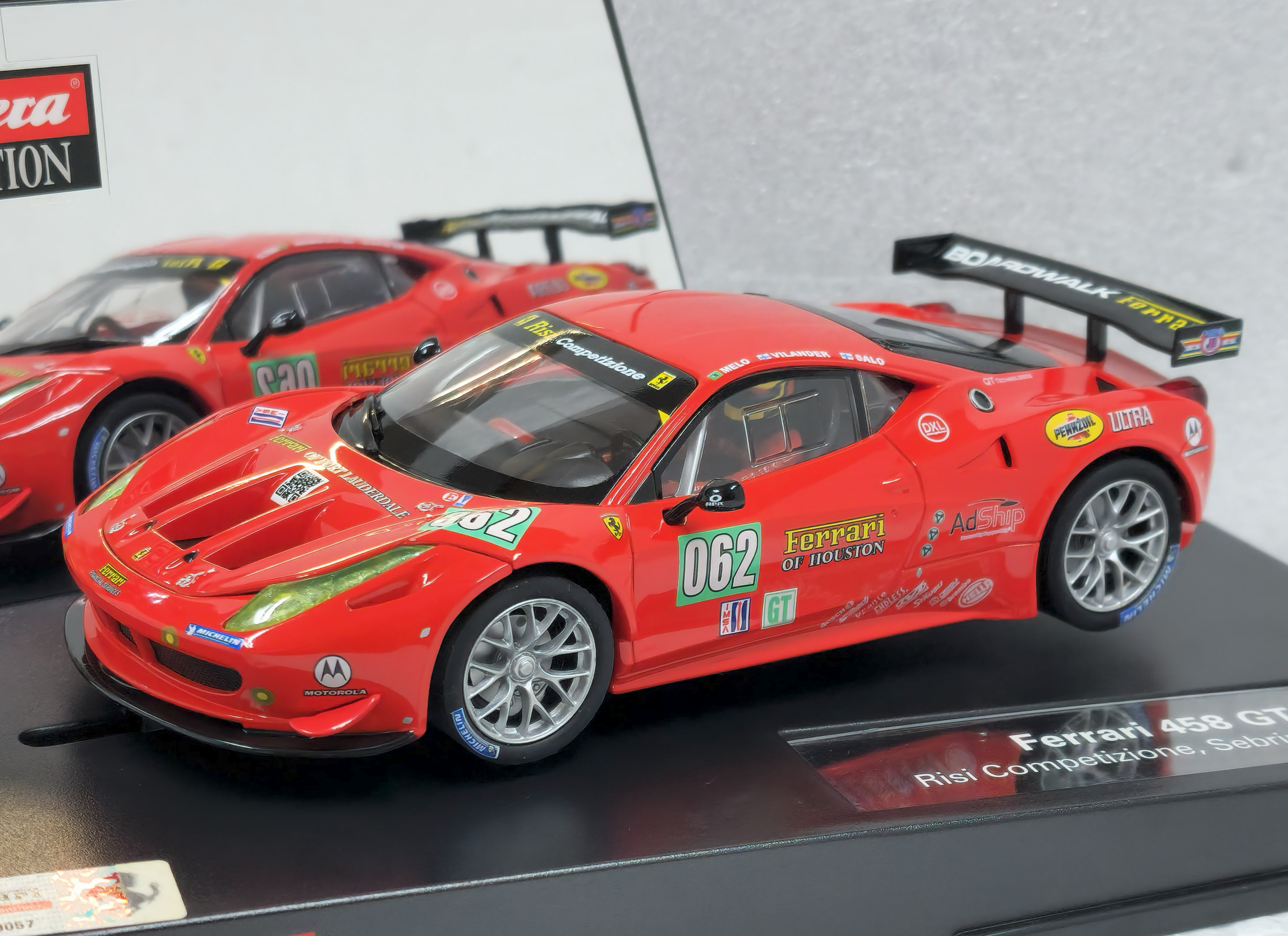 Ferrari 360 GT Looksmart 1/43 - Risi Competizione ALMS 2003 : Miniature De Course Rouge