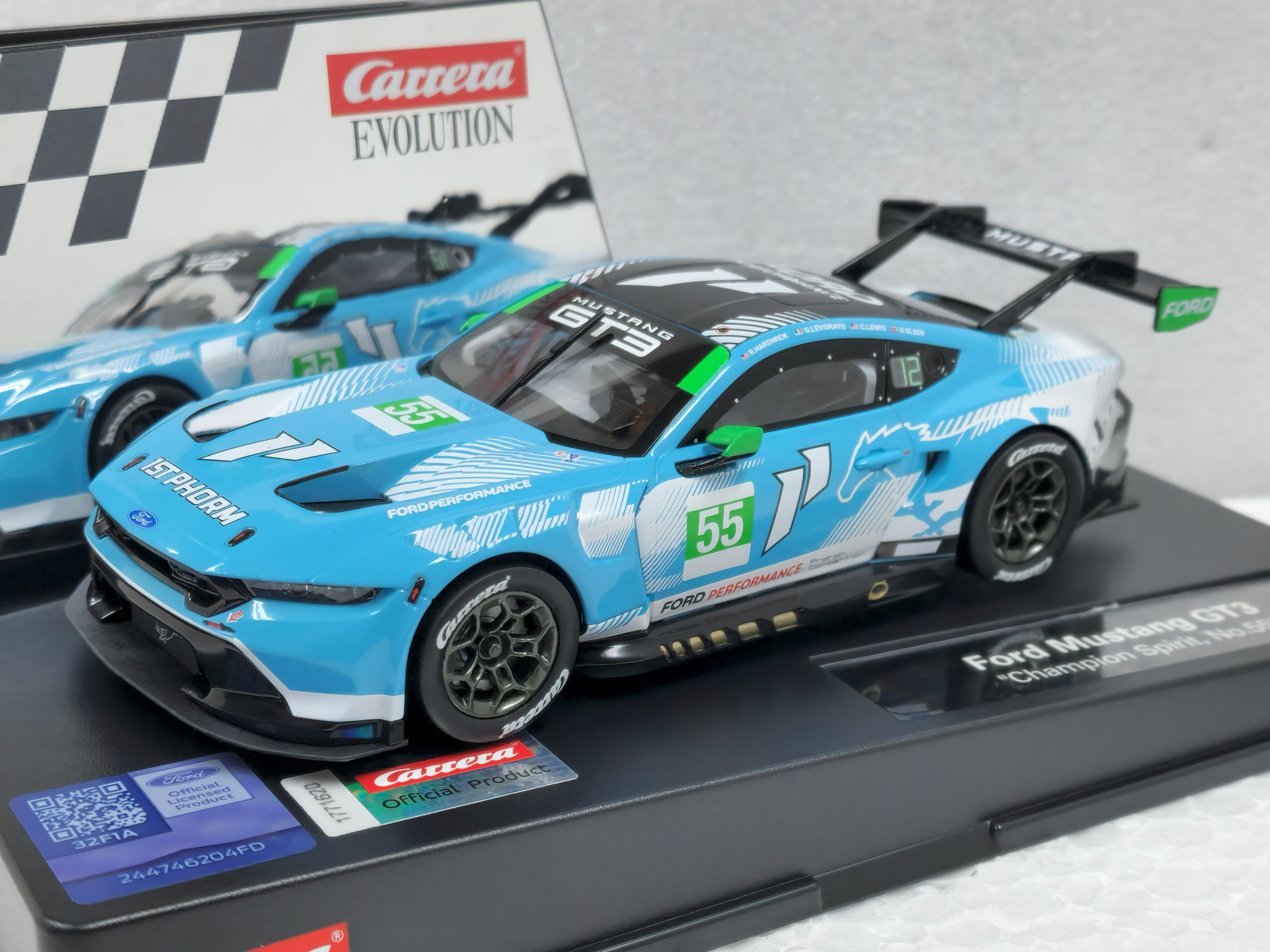 27809 Carrera Evolution Ford Mustang GT3 Champion Spirit, #55 1:32