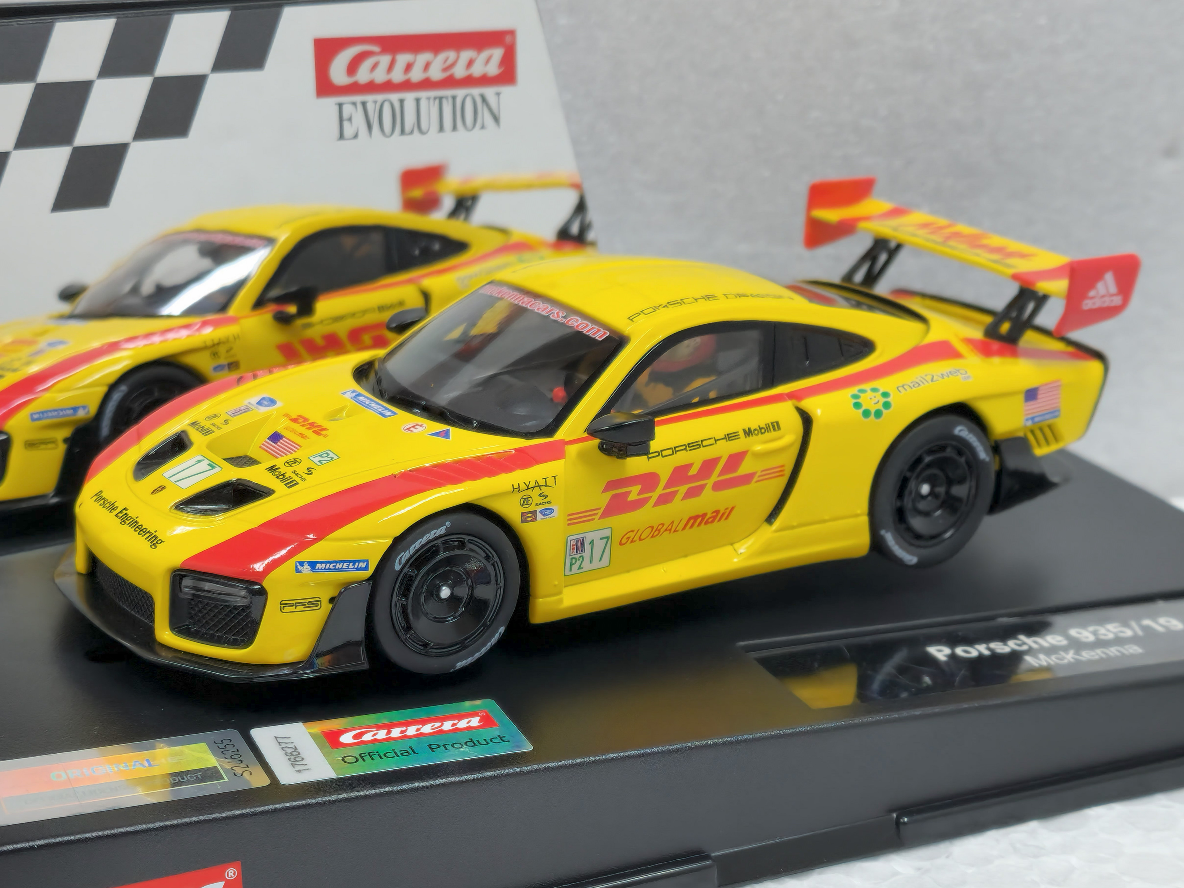 27840 Carrera Evolution Porsche 935/19 McKenna, #17 1:32 Slot Car