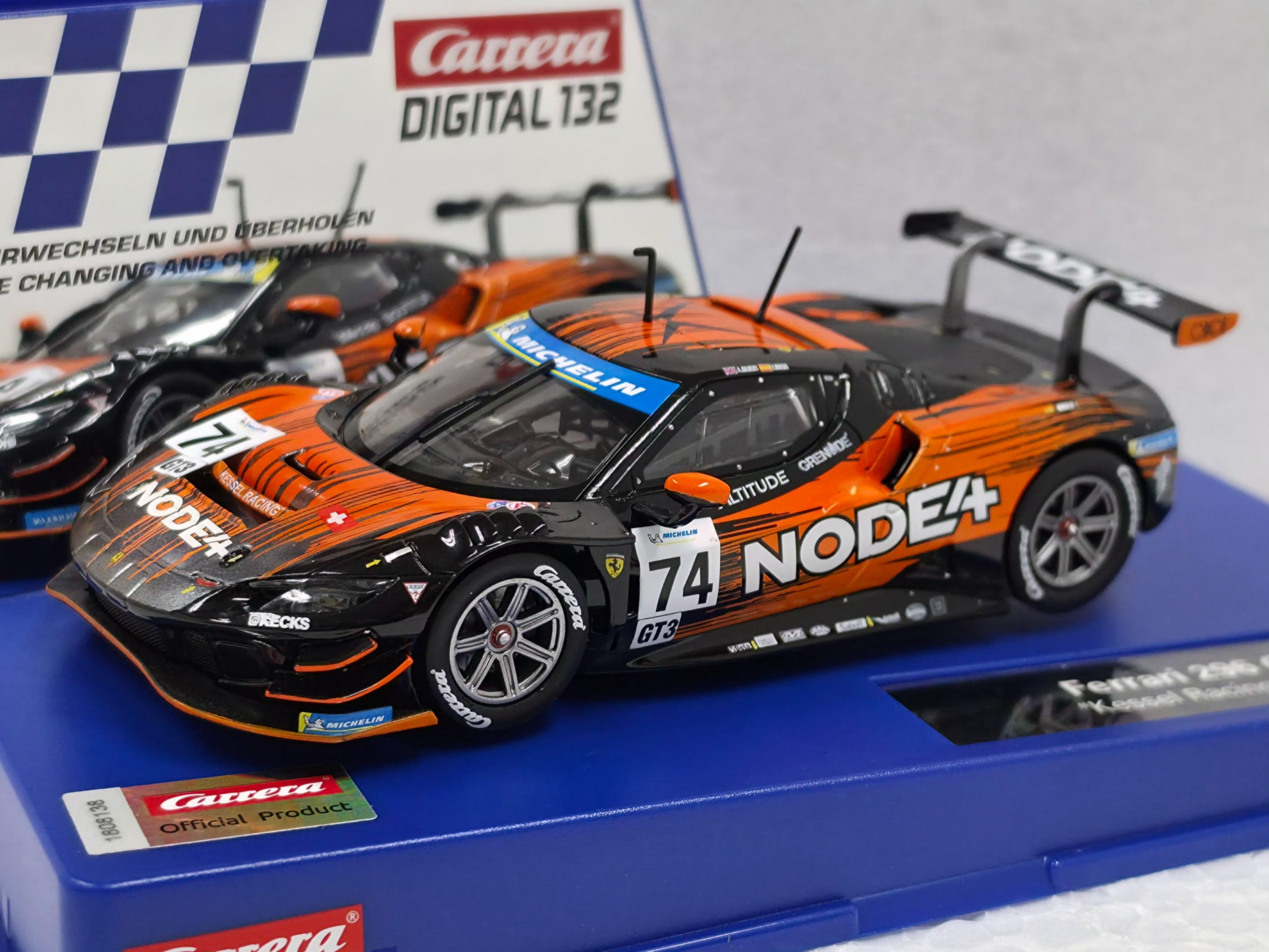 32055 Carrera Digital 132 Ferrari 296 GT3 DTM Kessel Racing, #74 1