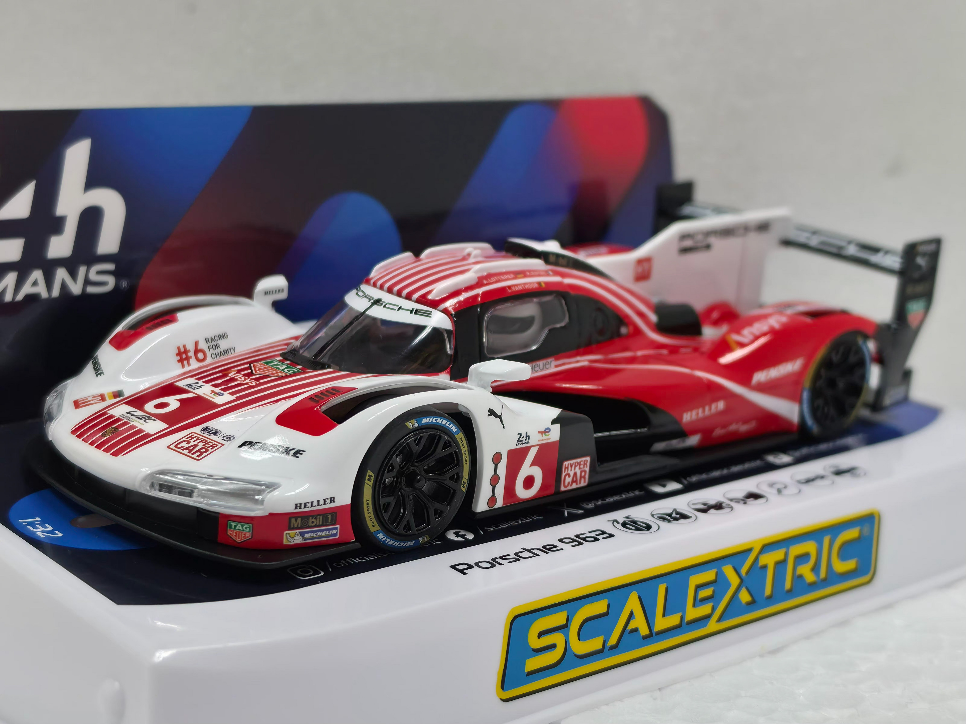 C4593 Scalextric Porsche 963 24h Le Mans 2024 4th Place, #6 1:32