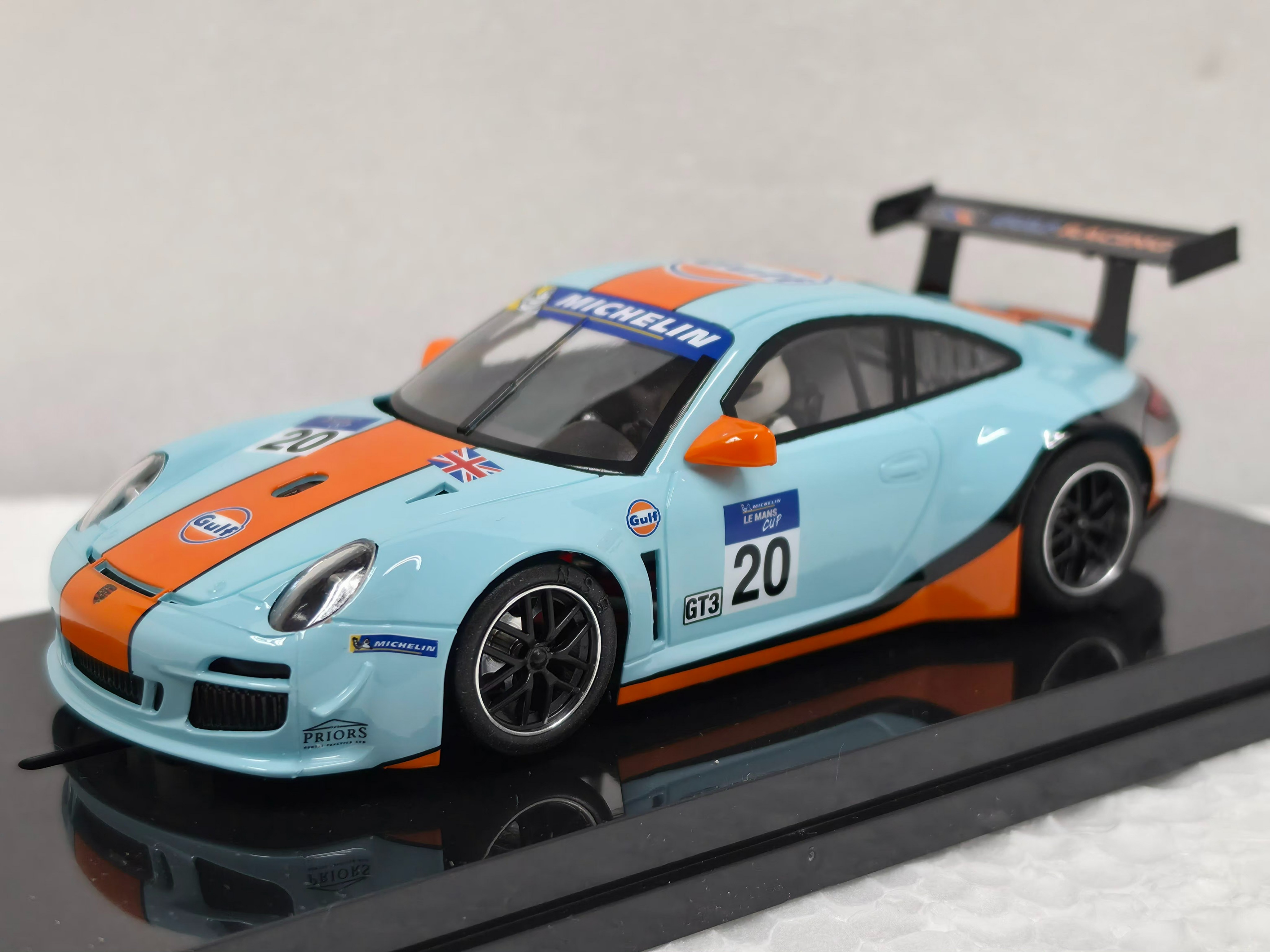 0617SW NSR Porsche 997 GT3 Gulf Le Mans 24h 2017, #20 1:32 Slot