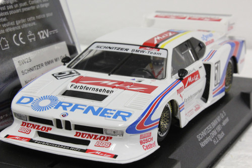 SW25 Racer Sideways Schnitzer BMW M1 Turbo Group 5 Norisring DRM 1981  Winner #51 H.J. Stuck 1:32 Slot Car