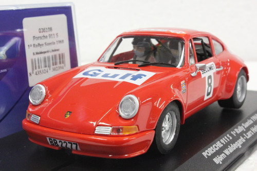 036108 Fly Porsche 911 S 1st Place Rally Suecia 1968, #8 1:32 Slot