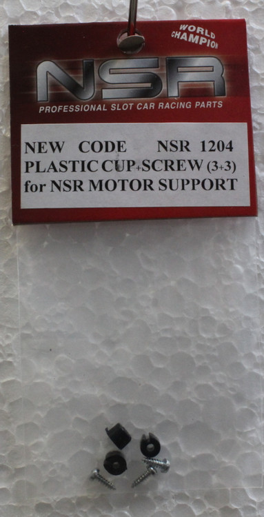 10 Coupelles Plastique NSR 1202 Pour Support Moteur Triangulaire - Échelle 1/32, Pour Slot Cars