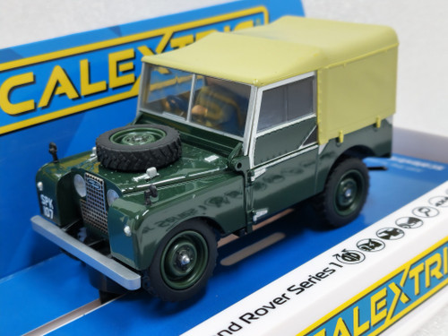 C4441 Scalextric Land Rover Series 1 Green 1:32 Slot Car - Great Traditions