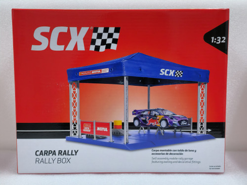 U10477X100 SCX Rally Workshop Service Tent Box 1:32 Slot Car Accessory ...