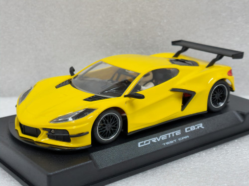 Slot Car NSR Corvette C8-R Test Car Yellow - Modèle Réduit AW King 21 EVO3, échelle 1/32