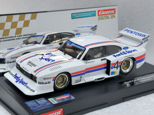 Carrera Digital124 Ford Capri Zakspeed Turbo Lili Reisenbichler N°4 – Voiture De Course 1:24 Avec LED