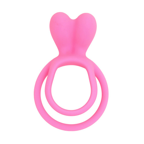 JoyRings Silicone Double Rabbit Cock and ball Ring