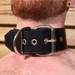 Rouge 50mm Extra Wide large Black Leather slave collar bondage bdsm With D Ring