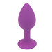 Loving Joy Jewelled Silicone Butt Plug Purple - Size Small