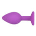 Loving Joy Jewelled Silicone Butt Plug Purple - Size Small