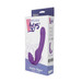 Rechargeable Silicone Strapless Vibrating Dildo Purple