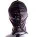 Rouge Black Leather Full Head Mask / Hood for Bondage BDSM fetish restraint sex play