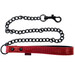 Rouge Burgundy Leather Dog Lead With Chain Leash for bondage bdsm slave and master puppy sex play fetish.