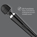 Loving Joy Rechargeable Magic Wand Vibrator 12 inches Black Sex Toy