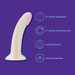 Mina Minty Silicone Dildo glow in the dar 7 inches sex toy
