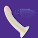 Mina Minty Silicone Dildo glow in the dar 7 inches sex toy