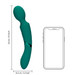 Dual End Vibrating Wand Vibrator Sexual Sex Toy Rechargeable