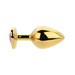 Toosh Heart Shaped Gold with Red Stone Medium