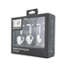 Toosh Metal Butt Plug Silver Set of 3 Clear Stone