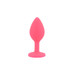 Toosh Silicone Butt Plug Pink Set of 3 Clear Stone