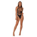 Lace by LJ Opaque Bodysuit Black