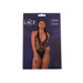 Lace by LJ Deep V Teddy with Bow Black