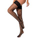 Lace by LJ Fishnet Thigh High Stockings with Rhinestones - red