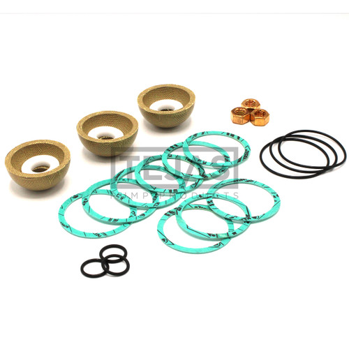 Direct replacement P537943 Gold Packing Kit for FMC Bean L0618 and L0918 pump series on Ditch Witch and Vermeer HDD rigs.