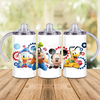 A 12oz Sippy Cup - Colourful Cartoon Themed Design