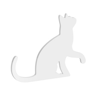 100mm Cat Acrylic Blank Shape 12
