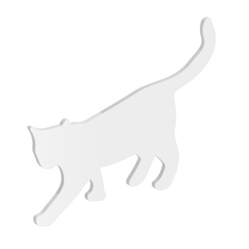 100mm Cat Acrylic Blank Shape 10