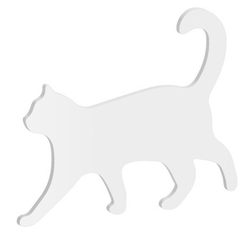 100mm Cat Acrylic Blank Shape 3