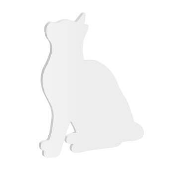 100mm Cat Silhouette Acrylic Blank