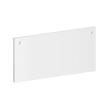 100mm Rectangle Acrylic Blank - 2 Hole Top