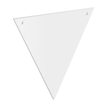 60mm Wide Bunting Triangle Acrylic Blank