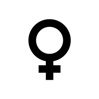 30mm Female Symbol Acrylic Blank